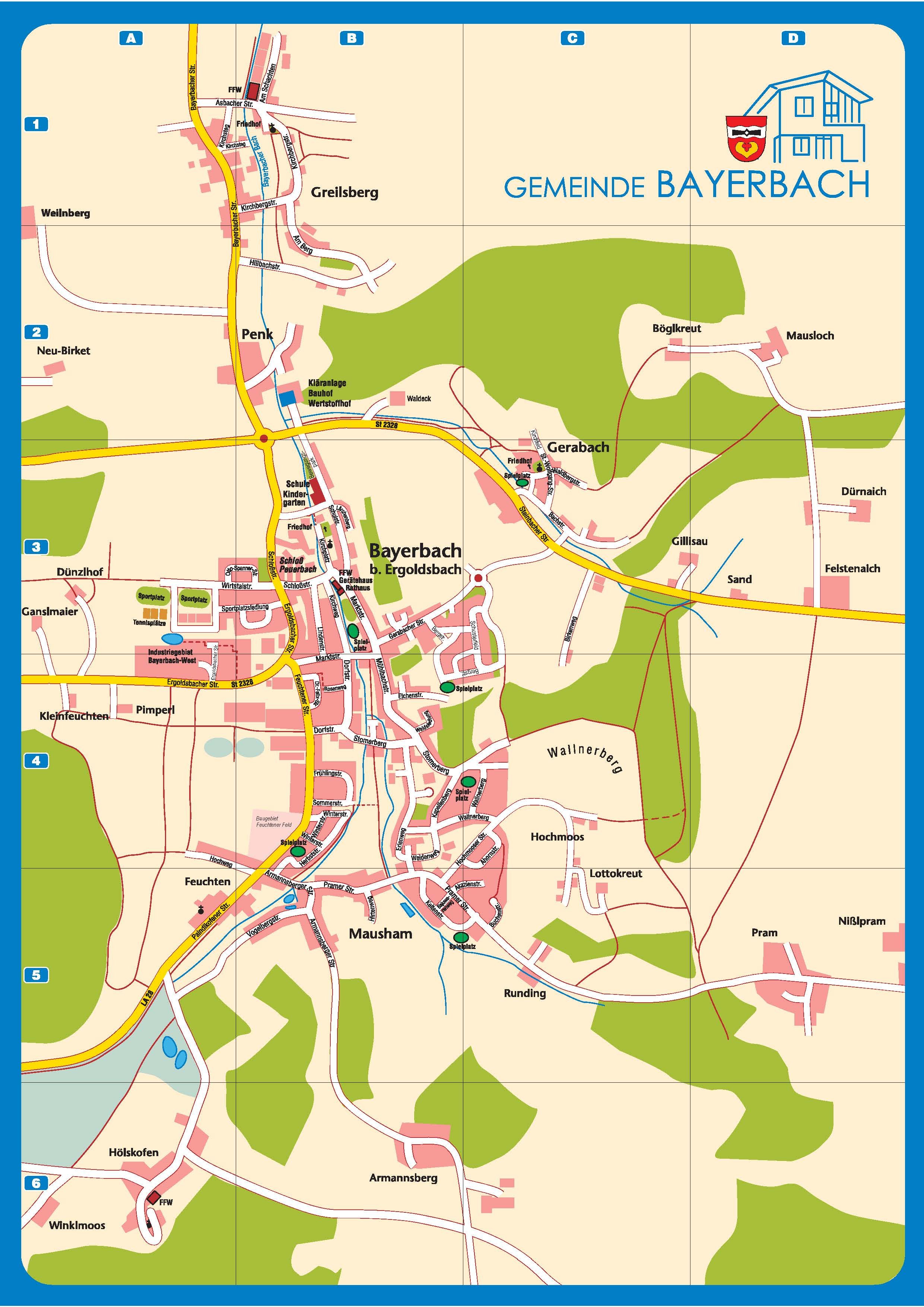 Lage & Ortspläne | Bayerbach